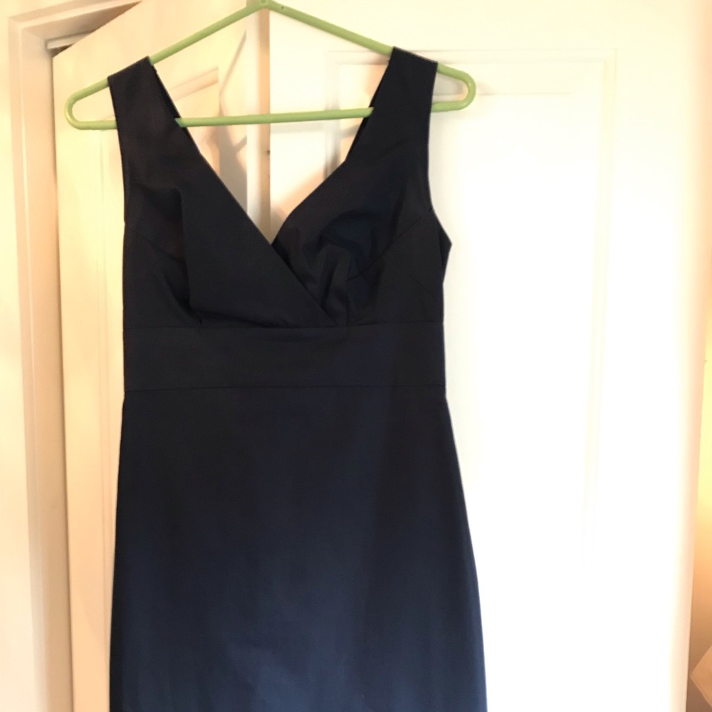 Jcrew navy cocktail dress